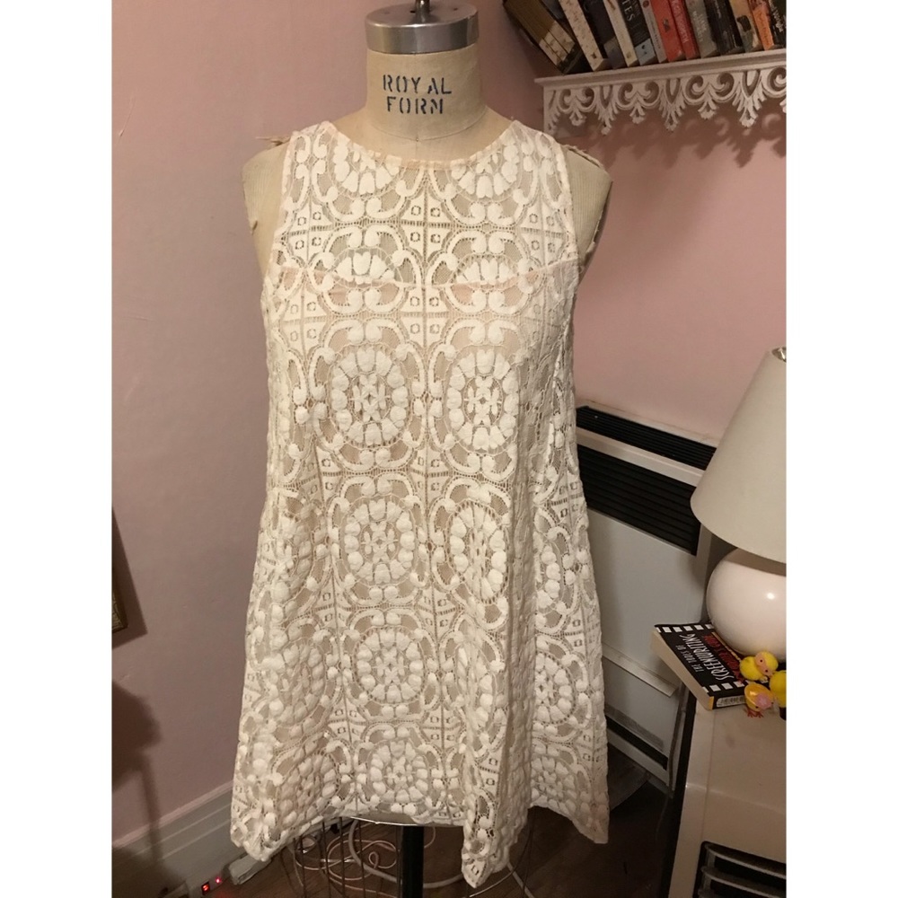 SOLD — Free People Floral Lace Swing Dress